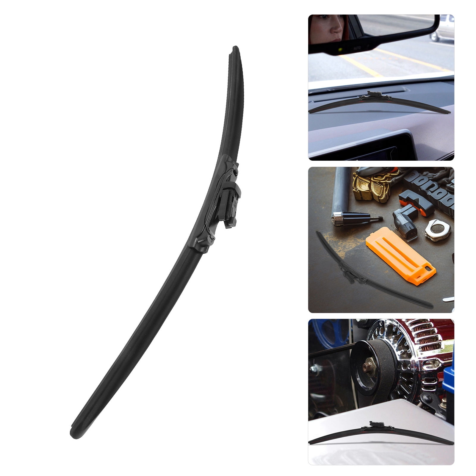 AURARMLET Black Car Wiper Blades Frameless Windshield Wiper Strips Quiet Smooth Operation