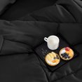 thumbnail image 7 of Sonive Bedding Comforter Duvet Insert Fluffy Warm Microfiber Fill All Season Down Alternative Quilted Comforter Box Stitched with Corner Tabs Machine Washable (Full/Queen, Black), 7 of 7