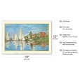 thumbnail image 2 of Regattas at Argenteuil France - From an Original Color Painting by Claude Monet c.1872 - Master Art Print (Unframed) 12in x 18in, 2 of 4