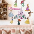 thumbnail image 3 of Princess Wall Decals for Girls Bedroom Crown Castle Wall Art Stickers Kids Baby Nursery Home Decor, 3 of 4
