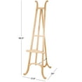 thumbnail image 4 of DecMode 18" x 67" Light Brown Wood Handmade Tall Floor Easel with Foldable Stand, 1-Piece, 4 of 10