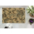 thumbnail image 2 of Linon Trio Lahour Polyester 1'10"x2'10" Accent Rug in Beige & Blue, 2 of 3