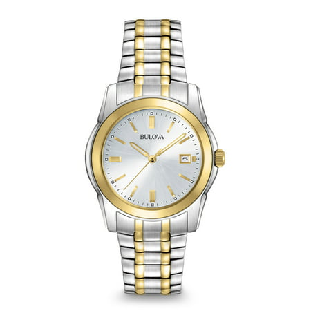 Bulova Men's Dress 98H18 Silver Two-tone Stainless-Steel Quartz Watch