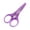 Purple, variant on Mini Scissors Transparent Ergonomic Handle Small Sharp Stainless Steel Blade Portable Compact Scissors for Art Work