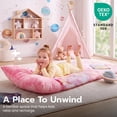thumbnail image 5 of Joyfy Toddler Sleeping Bag for Kids 66" x 33" Glow in The Dark Kids Sleeping Bag with Pillow for Boys and Girls Ages 3+ Soft Flannel Toddler Nap Mat for Preschool Daycare Sleepover- Pink Star, 5 of 5