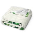 thumbnail image 2 of SPXUBZ St. Patrick's Day Throw Blanket,Shamrock Spring Irish Festival Lucky Clovers Leaves Soft Cozy Lightweight Blanket for Adults Kids, 2 of 7
