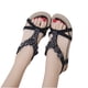thumbnail image 4 of Sandalias de verano para mujer, sandalias planas sin cordones, zapatos romanos de cristal, sandalias informales con punta abierta Wmkox8yii  nm8282, 4 of 9