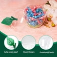 thumbnail image 3 of Triani 2Pcs Large Clear Apple Container with Shred Paper Plastic Apple Shape Filling Jar Back To School Teacher Appreciation Gift Decor Classroom Wedding Valentine Party(Clear), 3 of 7