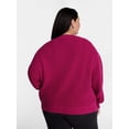 thumbnail image 3 of Terra & Sky Women's Plus Knit Crewneck Pullover Sweater, Sizes 0X-5X, 3 of 5