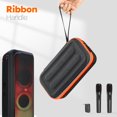 thumbnail image 5 of HWZWT Portable Mic Travel Bag Compatible with JBL less Two Microphone System, Handheld Dual Mics Carrying Case Hard Protective Cover fits JBL Partybox Microphones Black, 5 of 5