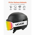 thumbnail image 6 of VEVOR Frameless Ski Goggles, Magnet Cylindrical Lens with Pink Revo Coating, OTG Anti fog Snow Goggles for Men Women Youth, TPU Frame & Ventilation Structure, Fit for Skiing, Skating, Snowboarding, 6 of 9