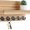 Maple, variant on Black Key Holder For Wall, Decorative Key And Mail Holder With Shelf Has Large Hooks For Bags, Coats, Umbrella – Paulownia Wood Key Hanger With Mounting Hardware (9.8"W X 7.7"H X 4.2"D)