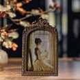 thumbnail image 3 of Marco de fotos antiguo Marco de fotos vintage Resina tallada Elegante Mesa y pared 19 cm x 12 cm, 3 of 9