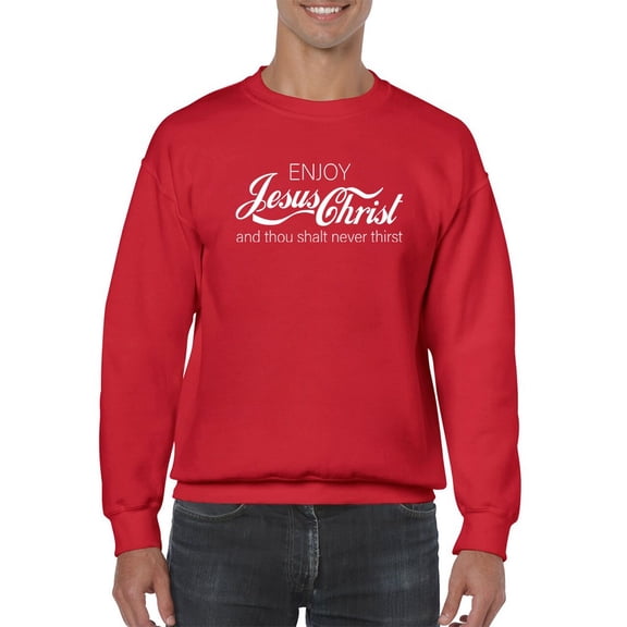 Enjoy Christ Sweatshirt Men -GoatDeals Designs, Male 5X-Large
