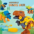 thumbnail image 4 of VISALY 4 Pack Plus Size Take Apart Dinosaur Toys for Boys and Girls Educational Assembling Building Block Toy Set Variety DIY Assembled Dinosaur Robot, 4 of 6
