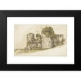 thumbnail image 2 of Gillis Neyts 24x17 Black Modern Framed Museum Art Print Titled - View of the Chateau De Cesar in Vau (1633 - 1687), 2 of 5