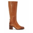 thumbnail image 3 of Vince Camuto Zemmy Light Cognac Leather Knee High Block Heel Comfortable Boots (Light Cognac, 9), 3 of 5