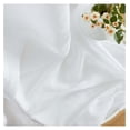 thumbnail image 6 of saney 2 Piece Semi Sheer Voile Short Window Curtain Drapes Grommet Panels for Small Windows, Bathroom & Kitchen (54" W x 54" L, White), 6 of 9
