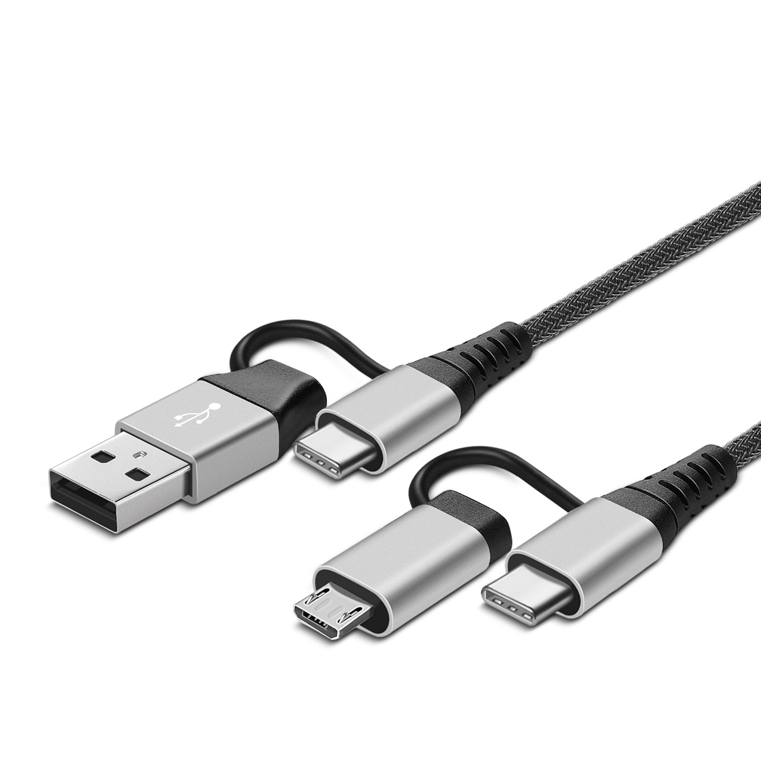 USB Type C Cable (3FT) Fast Charge Cable w/ USB-C (Female) to Micro USB .
