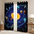 thumbnail image 2 of Outer Space Blackout Curtains Solar System Curtains for Girls Boys Universe Themed Window Curtains, Outer Space Blue Galaxy Bedroom Curtains for Teens Kids Space Planet Curtains,2 Panels 38"Wx45"L, 2 of 5