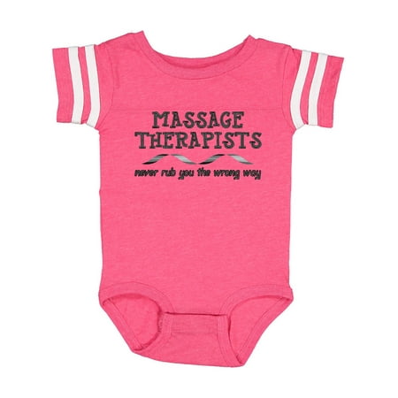 

Inktastic Massage Therapists Ribbon Gift Baby Boy or Baby Girl Bodysuit