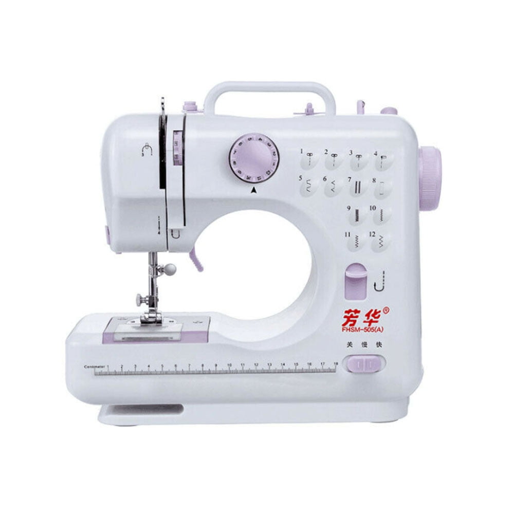 Portable Electric Sewing Machine Double Speed 12 Stitches Household Tailor