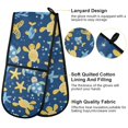 thumbnail image 4 of Dailycode Double Sided Oven Mitt with Loop Heat Resistant Kitchen Long Potholders 7" x 35" Turtle Starfish Fish Seaweed, 4 of 6