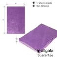 thumbnail image 2 of Allgala 12 Pack Glitter EVA Foam Paper 8 x 12inch Sheets-Lavender-CF85013, 2 of 2
