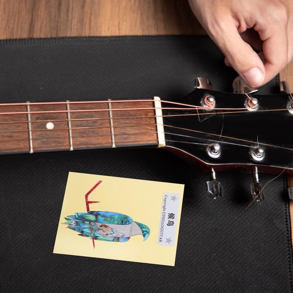 unbranded Stickers Para Guitarra Con Motivos Animales En PVC Para Proteger Y Embellecer El Cabezal