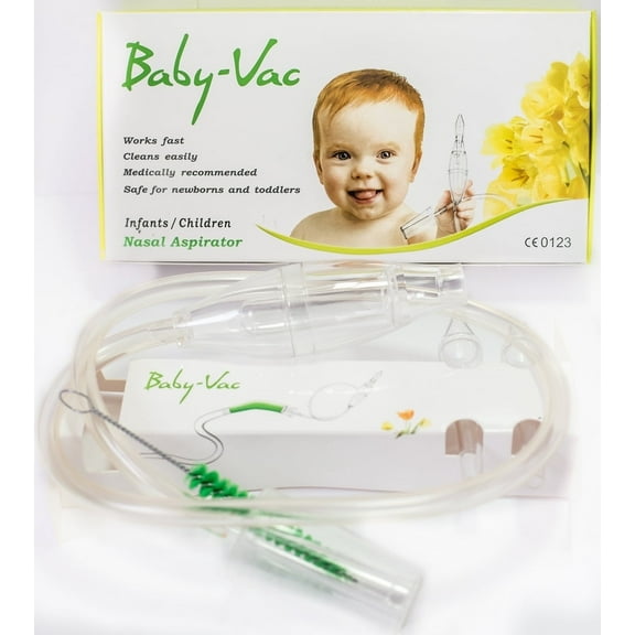 BABY-VAC Baby Nasal Aspirator Safe Hygienic Quick Best Results for Newborns and Toddlers