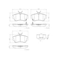 thumbnail image 4 of Brembo 01-10 Chrysler PT Cruiser/03-05 Dodge Neon Front Premium NAO Ceramic OE Equivalent Pad, 4 of 4