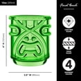 thumbnail image 2 of Final Touch Tiki Tumblers Set of 4 Tumblers, Colors, Multicolored, 2 of 7