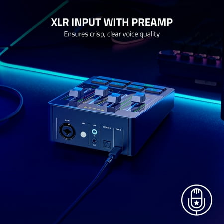 Razer - Audio Mixer for Broadcasting and Streaming - Black