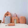 thumbnail image 4 of Conjunto Mochila 4 Piezas Bolso Cruzado Impermeable () Naranja, 4 of 8