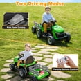 thumbnail image 6 of East doll 12V Ride on Tractor with Tiltable & Detachable Trailer, up to 3.1Mph Truck with Parental Remote, Music Player, Bluetooth Function & Headlight, 6 of 7