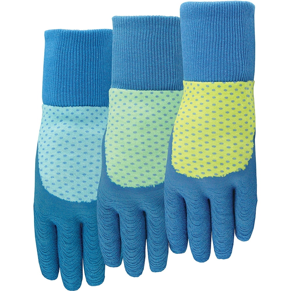 Midwest Quality Gloves Ladies EZ Grip Textured Rubber Gloves, Large