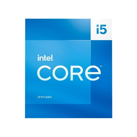 Intel - Core i5-13400 13th Gen 10 core 6 P-cores + 4 E-cores, 20MB Cache, 2.5 to 4.6 GHz Desktop Processor - Grey/Black/Gold