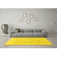 thumbnail image 3 of Ahgly Company Machine Washable Indoor Rectangle Oriental Yellow Traditional Area Rugs, 2' x 5', 3 of 4
