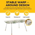 thumbnail image 4 of Christmas Table Cloths for 8 Foot Rectangle Tables, Winter Xmas Trees Farmhouse Country Cabin on Linen Patio Waterproof Elastic Fitted Tablecloths, Washable Rectangular Table Cover for Camping, 4 of 8