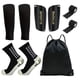 thumbnail image 1 of Conjunto de cinco calcetines deportivos amarillos, calcetines de fútbol, hasta media pantorrilla, calcetines antideslizantes adhesivos con puntos, cubrecalcetines, espinilleras, 1 of 2