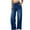 001A Dark Blue, variant on Fanxing Women's Fashion Jeans High Waisted Wide Leg Jeans Summer Casual Straight Baggy Jeans Color Block Patch Denim Trousers Dark Blue,M