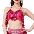 thumbnail image 1 of Shorts à Bretelles à Sequins Carnaval pour Femmes Costumes de Danse à Franges Tenue de Performance sur Scène avec Coussinets de Poitrine, 1 of 5