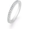 Barzel Classic Rose Gold Plated Pave Eternity Ring- Size 10