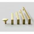 thumbnail image 6 of Goo-Ki 1.3" (32mm) Diameter Modern Brushed Brass Cabinet Knobs, Zinc Alloy Cabinet Handles for Dresser, Wardrobe, Kitchen Hardware, 6 Pack, 6 of 6
