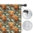 thumbnail image 4 of Blackout Kids Curtains,Flower and Highland Cow Childrens Insulated Curtains Set Of 2,Bedroom Essentials,Toddler Room Decor 52"x63"(132x160cm), 4 of 4