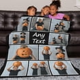 thumbnail image 6 of Personalized Picture Blankets with Family is Everything Custom Blanket with Picture for Mom Dad Grandpa Grandma Daughter Son Customized Throw Blankets for Thanksgiving Christmas, 6 of 6