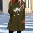 thumbnail image 6 of WXLWZYWL Womens Fuzzy Fleece Pullover Sweatshirt Long Sleeve Crew Neck Loose Fit Tunic Tops with Pockets Fall Winter Warm Tops, 6 of 6
