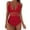 Red, variant on Miluxas Swimsuits for Women Womens V Neck Tummy Control Swimsuit One Piece Bathing Suit Mesh Swimwear