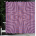 thumbnail image 4 of Ambesonne Psychedelic Shower Curtain, Hypnotic Spiral, 69"Wx84"L, Violet Orange, 4 of 5