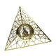 thumbnail image 4 of Reloj de mesa silencioso de metal triangular, novedoso, sin , moderno, de hierro hueco, adorno para dormitorio de apartamento, 4 of 8